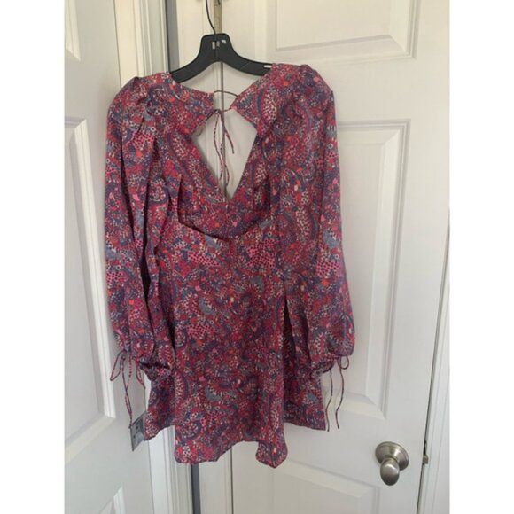 Women's For Love & Lemons Dress Size M Pink Purple - Picture 7 of 7